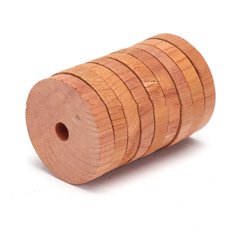 Китайская фабрика, оптовая продажа, ароматические кедровые шарики и деревянное кедровое кольцо для хранения одежды и репеллента от насекомых