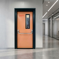 Porte en acier ignifugée de style moderne, personnalisée en usine, de haute qualité, pour usage commercial