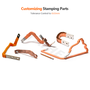 Tùy biến stamping phẳng thanh cái clip nối đồng alumuninum nhôm linh hoạt điện thanh cái cho pin - Product Image 3