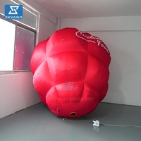 Montgolfière géante gonflable en forme de grenade Sculpture Art Installation pour décoration commerciale