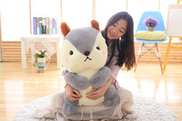 Peluche d'écureuil mignonne, cinq couleurs douces, quatre tailles, rembourrage en coton PP moelleux, décoration de chambre adorable, cadeau adorable pour les enfants
