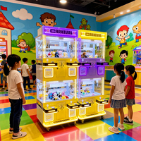 Machine à griffes d'arcade multi-joueurs Maker avec éclairage RGB, paiement intelligent et design à profit élevé pour la vente de poupées