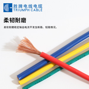 Customized National Standard Copper Core RV Single Core Flexible Wire 0.5 0.75 1.0 1.5 2.5 4 6 Square Mm For Household - Product Image 3