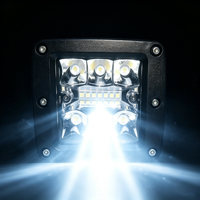 Projecteur de travail LED rectangulaire 3,3 pouces 39W, étanche IP68, 12-48V, 2650 Lumens, lampe auxiliaire de conduite pour voiture tout-terrain, camion, chariot élévateur
