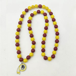 フィラデルフィアイーグルスネックレスペンダントキャンディーカラーアクリルビーズアメリカンフットボールチームネックレスカーニバルスタイルビーズネックレス - Product Image 6