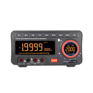 Loss <b>Digital</b> Multimeter ZT-5566S Bluetooth 100A Auto Range With <b>Clock</b> And Temperature Display - Product Image 1
