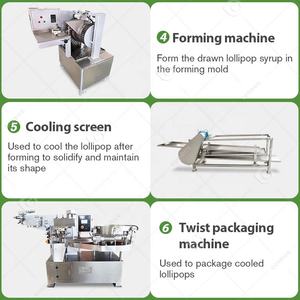 Chaîne de production complète de bonbons, machine à gaufrer à grande vitesse <span class=keywords><strong>Pastille</strong></span> Twist Ball Swirl Lollipop pour - Product Image 6