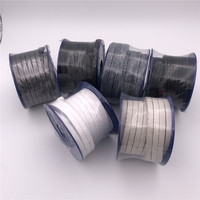 Cordon d'étanchéité en graphite 6x6mm, garniture tressée 16*16mm, matériaux d'étanchéité en PTFE pur, garniture en chanvre imprégnée