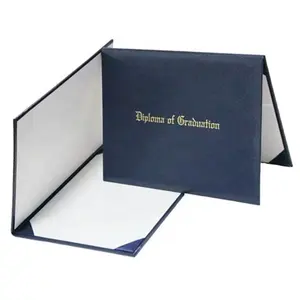 Certificate Printable Logo Paper Certificate Holders Contract Holders PU Imitation Leather Graduation Certificate Cases