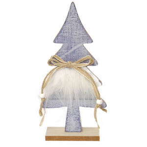 Décorations de Noël : Ornement de Noël en bois et peluche en forme d'élisar, pour arbre de Noël, comptoir de bureau et fenêtre - Product Image 5