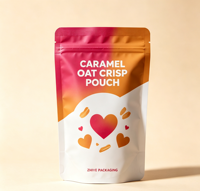 Sachet refermable personnalisé en Mylar imprimé numériquement pour gâteaux et aliments pour bébés, emballage alimentaire recyclable