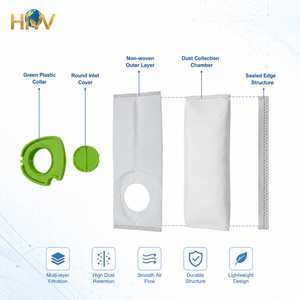 Bolsa de Polvo Ecológica No Tejida HNW para Aspiradoras <span class=keywords><strong>Gtech</strong></span> Pro Serie ATF301 - Product Image 2