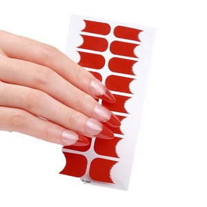Autocollants pour ongles <span class=keywords><strong>français</strong></span> tendance, imperméables, couleur unie, paillettes, <span class=keywords><strong>film</strong></span> 3D, autocollants pour nail art, vente en gros - Product Image 5