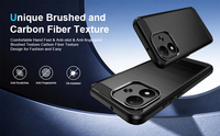Coque arrière en TPU souple antichoc robuste en fibre de carbone avec estampage à chaud pour Xiaomi Redmi Note 17 5G/17 Pro 5G/Note 17 Pro Max 5G