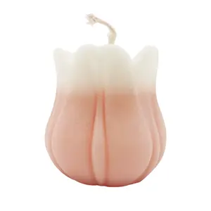 DIY Scented Candle Jar Flower Shaped With Soy Wax 100% For Party Birthday Home Decoration Scented Candles