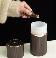 Diffuseur d'arômes électrique à ultrasons pour voiture Diffuseur d'huiles essentielles rechargeable par USB en gros Diffuseur d'aromathérapie