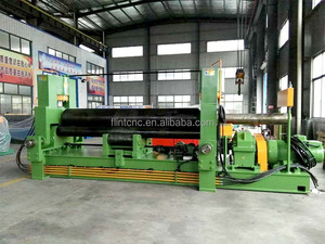 Machine à rouler les plaques à 3 rouleaux universelle automatique CNC de marque W11S FLINT, <span class=keywords><strong>acier</strong></span> inoxydable, aluminium, <span class=keywords><strong>acier</strong></span> haute résistance AR400F - Product Image 3
