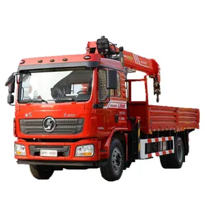 New Shacman Delong L3000 3 Ton 5 Ton 12 Ton Dump Truck With Crane Truck Mounted Crane