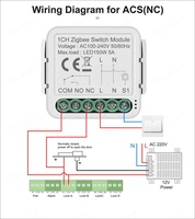 Tuya Smart Home WiFi Contact sec Module AC/DC Boîtier inférieur mural Contrôleur universel Mini Switch RF Compatible avec Alexa Google