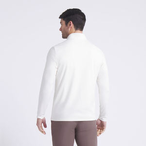 Pull à col montant unisexe léger personnalisé 1/4 zip à manches longues, jersey de golf athlétique pour homme, automne, extérieur, brodé - Product Image 2