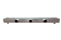 Diffuseur linéaire industriel moderne en aluminium pour CVC avec boîtier de plénum et barre de flux invisible pour une ventilation efficace des bureaux et des espaces publics