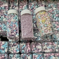 Ensemble de confettis pour décoration de gâteau, 100g, bouteille de perle or argent, bouteille économique