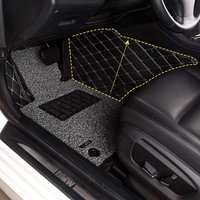 Meilleures ventes d'usine, tapis de sol de voiture universels en cuir PU de luxe personnalisés 5D