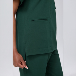 Tenue Médicale Femme 2026 : <span class=keywords><strong>Blouse</strong></span> Chirurgicale à Poches <span class=keywords><strong>et</strong></span> <span class=keywords><strong>Pantalon</strong></span> Droit – Uniforme <span class=keywords><strong>Infirmière</strong></span> Couleur Unie - Product Image 4