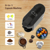 Machine à café automatique multi-capsules 4-en-1 compatible avec les capsules de petite taille, avec dosettes