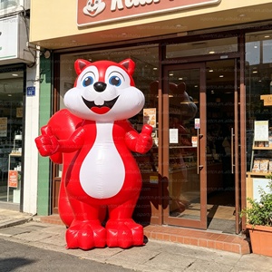 Écureuil rouge géant gonflable de 3 m, attrape-regard, avec lumière LED, modèle de mascotte animale de dessin animé pour publicité/événement en extérieur - Product Image 5