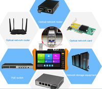 H12-MOVTADHSEF 8 pouces CCTV IPC Testeur IP/Analogique/CVI/TVI / AHD/ HDMI / VGA / SFP /PoE Tout-en-un 8K H.265 IP Camera Tester