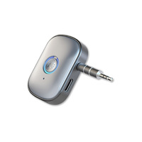 Adaptateur audio BT 5.3 BLE avec port Aux, amplificateur de voiture mains libres, adaptateur de haut-parleur, adaptateur audio auxiliaire 3,5 mm