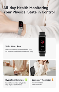 Bracelet connecté de fitness certifié CE RoHS, étanche IP68, nouveau bracelet de sport, montre intelligente TFT pour la surveillance de la fréquence cardiaque - Product Image 6