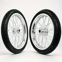 Jeu de roues Supermoto en aluminium CNC de 17 pouces pour pneus de rue Surron LBX 70/90-17 et 90/80-17, kit haute performance argenté