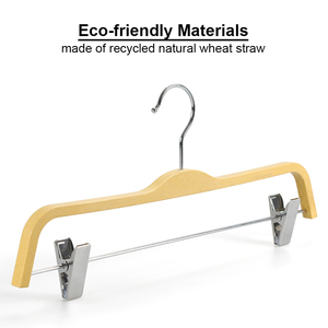 ידידותית לסביבה באיכות גבוהה עמיד חיטה קש צהוב מכנסיים מכנסיים בגדי קולב - Product Image 5