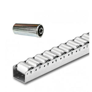 Personalizado Langle Almacén estante deslizante riel de flujo de acero al carbono ruedas transportador de rodillos de pista para el transporte de paletas - Product Image 6