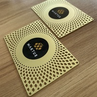 Application de cartes en métal NFC avec code Qr NFC 4K or Nfc carte de visite en métal finition dorée