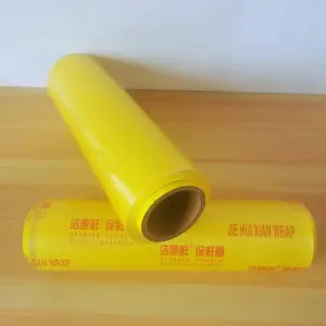 Toptan gıda sarma PVC streç naylon Film gıda sınıfı 8-17mic PVC plastik Film