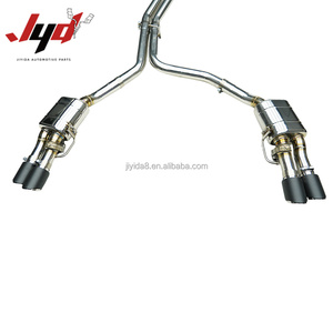 Système d'échappement au <span class=keywords><strong>prix</strong></span> d'usine JYD pour <span class=keywords><strong>Audi</strong></span> <span class=keywords><strong>S8</strong></span> D4 4.0T 2013-2017 avec embout en fibre de carbone et soupape électrique - Product Image 3
