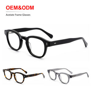 Monturas de Gafas Ópticas de Acetato con Lentes Anti-Luz Azul para Hombre, Gafas de Moda con Bloqueo de Luz Azul, Venta al Por Mayor OEM de Alta Gama - Product Image 1