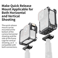 AMagisn Cage de cadre en métal à dégagement rapide pour Insta360 AcePro2/AcePro Horizontal-Vertical Accessoires de cadre de protection