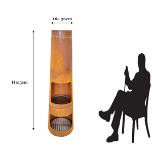 Chimeneas Modernas 2026, Elegantes y Sencillas, Fáciles de Montar, de Acero Corten, Calentador de <span class=keywords><strong>Pellets</strong></span> para Exteriores - Product Image 6