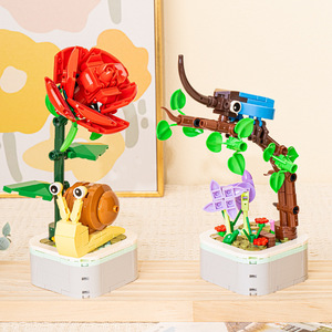 Bloques de Construcción, Simulación de Insectos, Planta en Maceta, Juguete Educativo de Ensamblaje para Adolescentes de 8 a 13 Años, 100-200 Piezas - Product Image 3