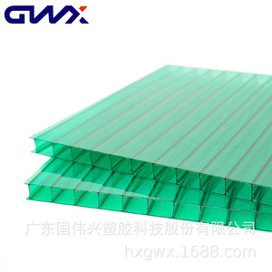 Gwx Transparent Double Layer Polycarbonate Sheet 5800mm UV Resistant For Awnings Sunshades - Product Image 1