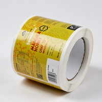Impression d'autocollants personnalisés, étiquettes imperméables, papier autocollant en rouleau, étiquettes en vinyle pour bouteilles en verre, rouleau d'autocollants pour bouteilles