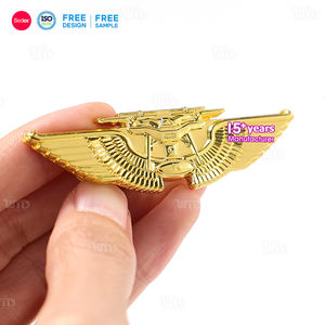 工厂定制镀金锌合金别针徽章个性化标志胸针服装帽子衣领头巾礼品促销 - Product Image 1
