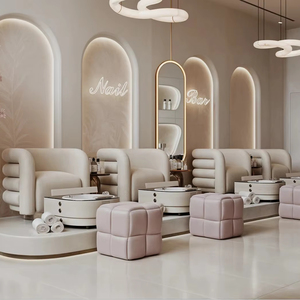 Professional Salon Project Solution Modern Barber Furniture Design to Production Full Beauty Salon Furniture Set - Product Image 1