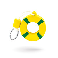 Porte-clés flottant en mousse EVA jaune personnalisé en usine, imprimé avec logo, porte-clés promotionnel en EVA, porte-clés flottant personnalisé