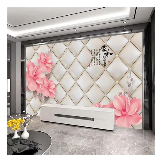 Luxury TV Background Printing wallpaper murals, 3D 5D 8D Wall Mural for Home Decoration