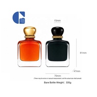 Botella de Perfume Cuadrada Redondeada de Lujo de 100 ml con Pulverizador Interno, Color Sólido, Base Gruesa, Recargable